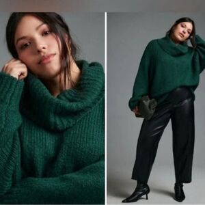 ✨ Anthropologie Pilcro Turtleneck Sweater Green Small
